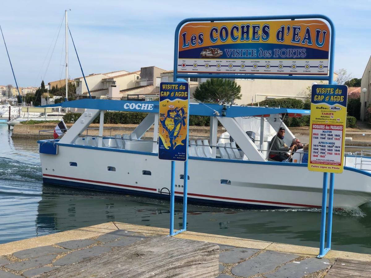 Cap Capistol Studio Le Cap D'Agde Vue Port Exterior foto