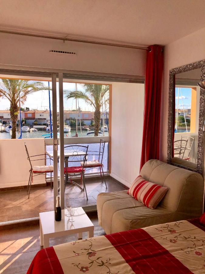Cap Capistol Studio Le Cap D'Agde Vue Port Exterior foto